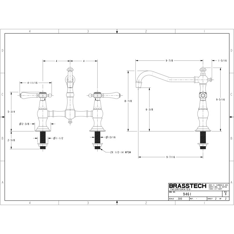 Newport Brass Chesterfield Kitchen Faucet Wayfair